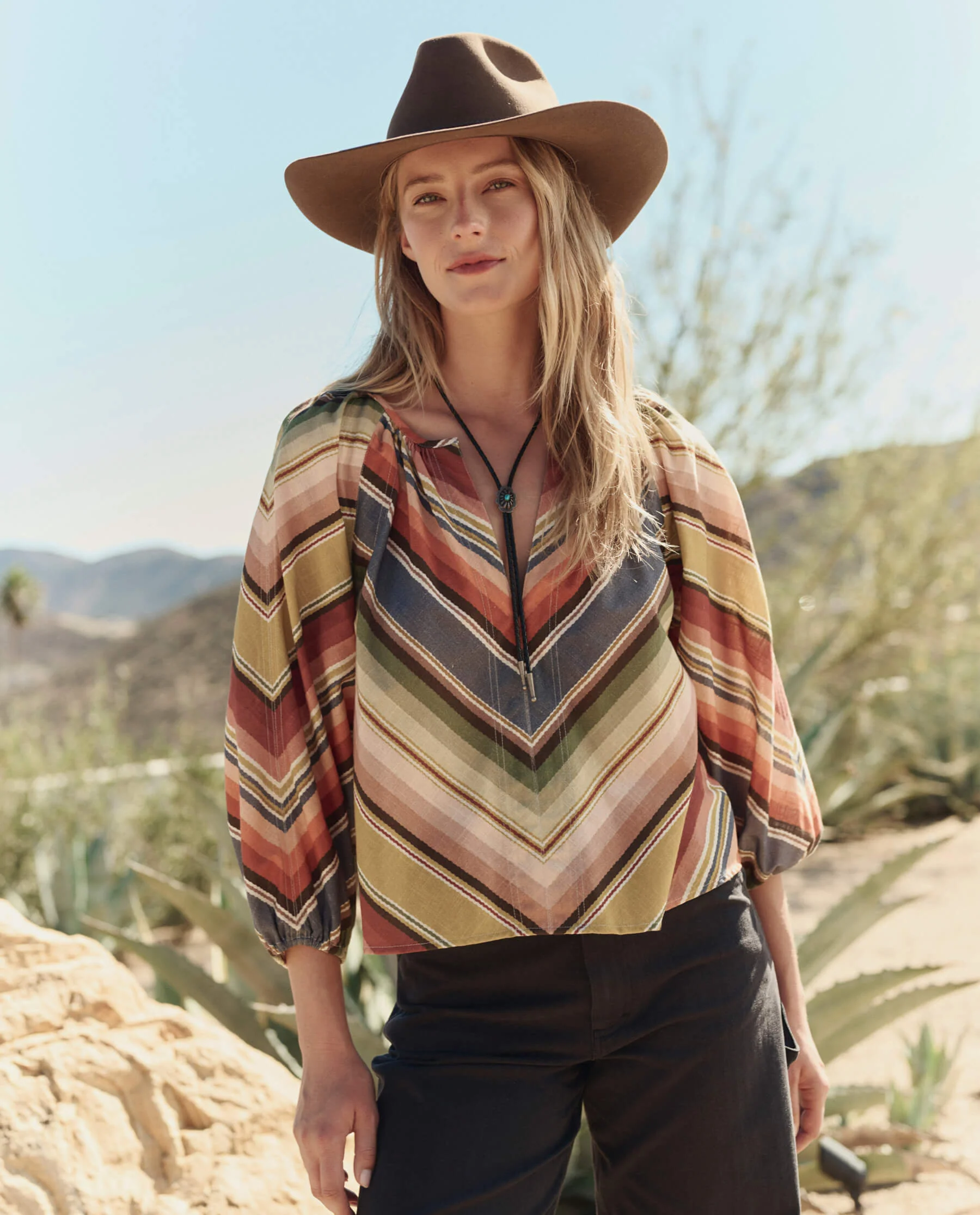The Seamed Bodega Top. -- Davenport Stripe - Image 4