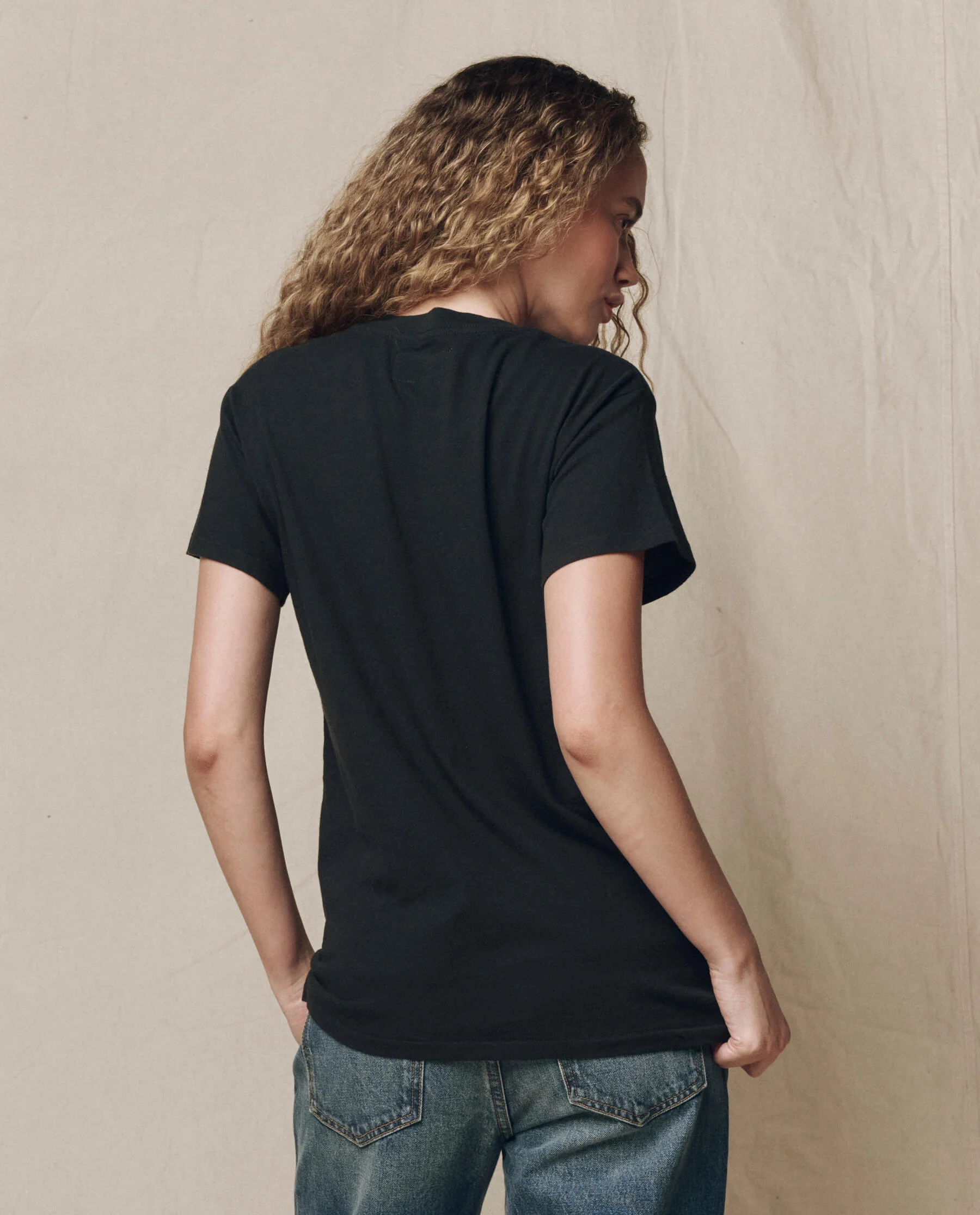 The Slim Tee. Solid -- Almost Black - Image 5