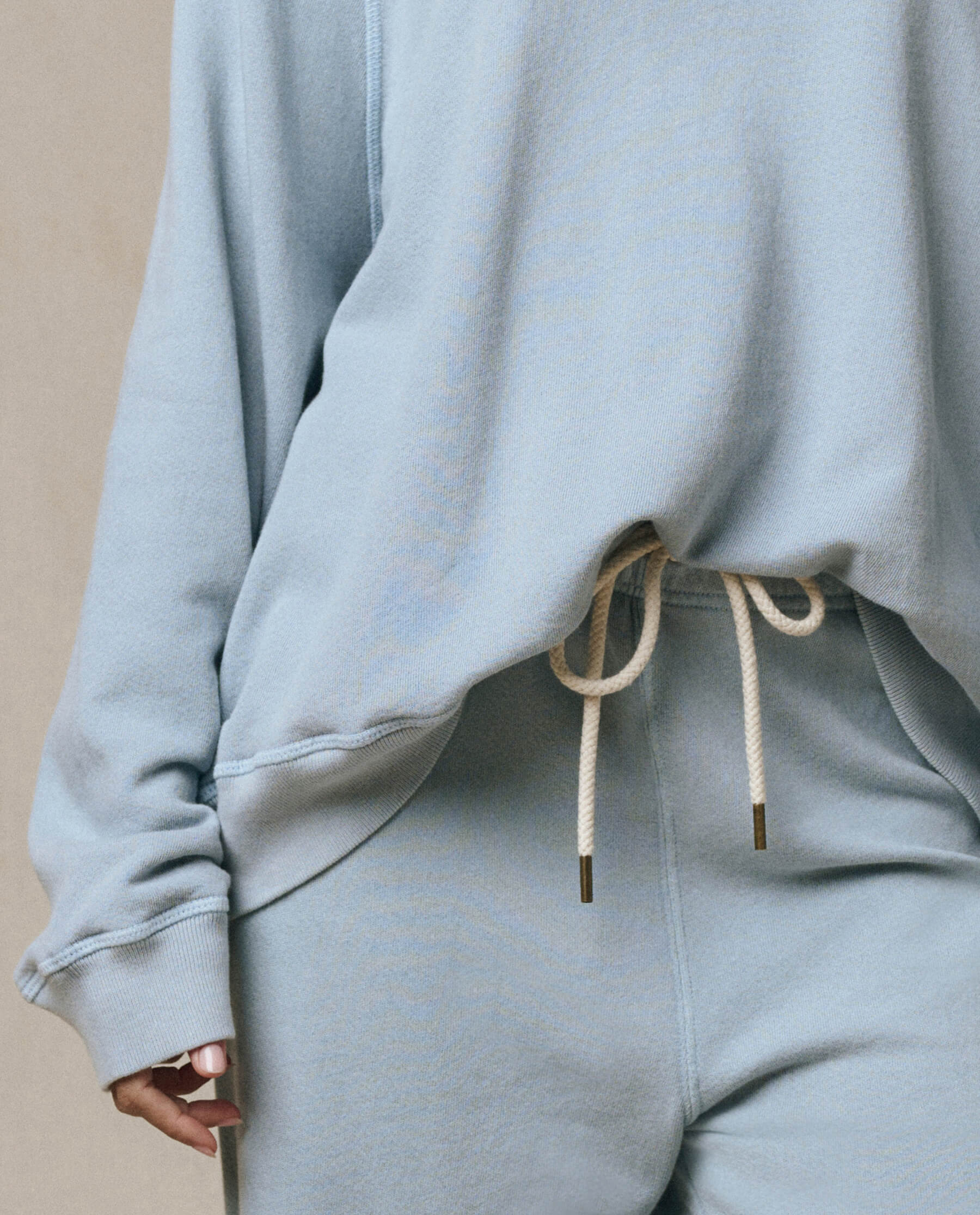 The Slouch Sweatshirt. Solid -- Whisper Blue - Image 2