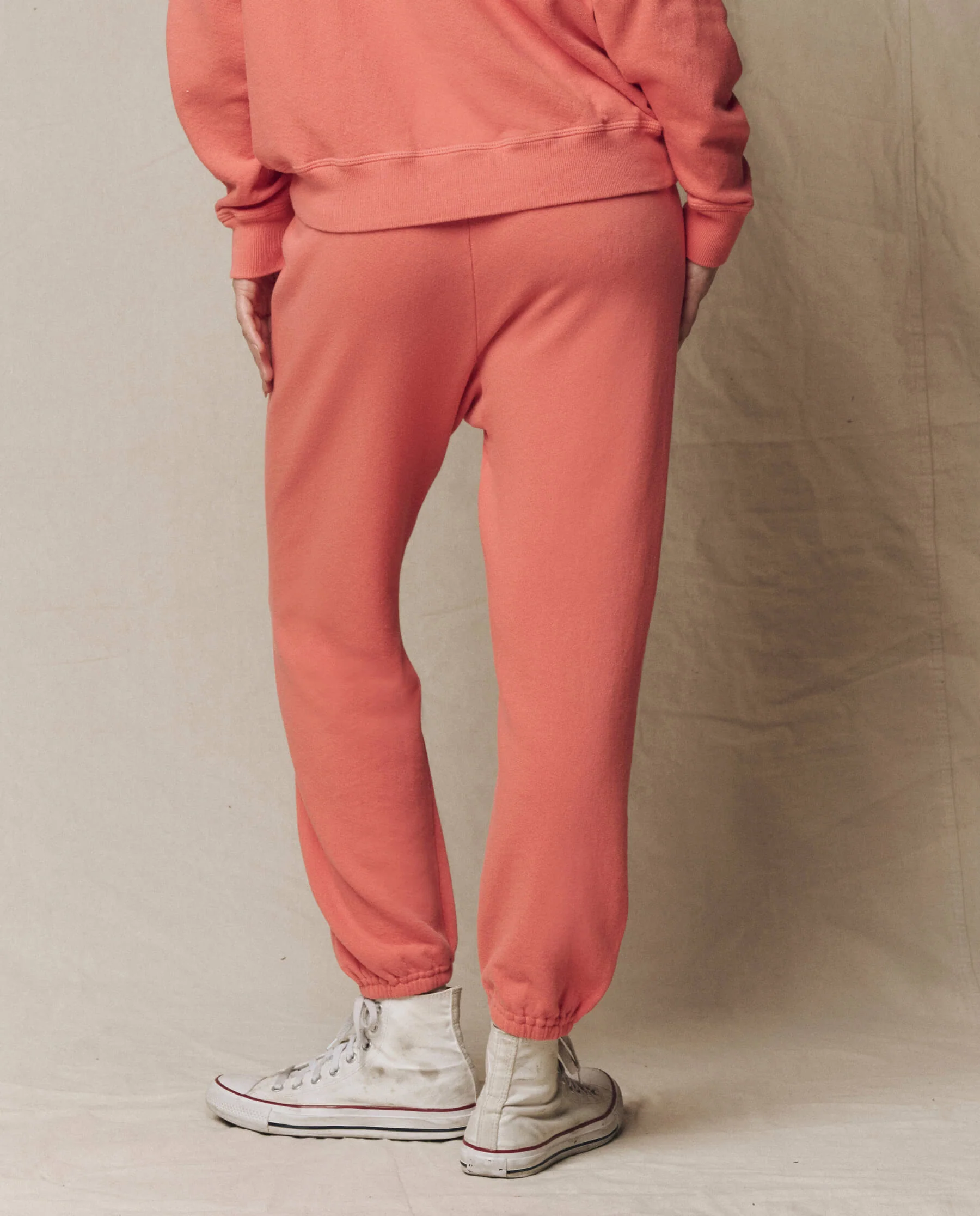 The Stadium Sweatpant. Solid -- Guava - Image 4