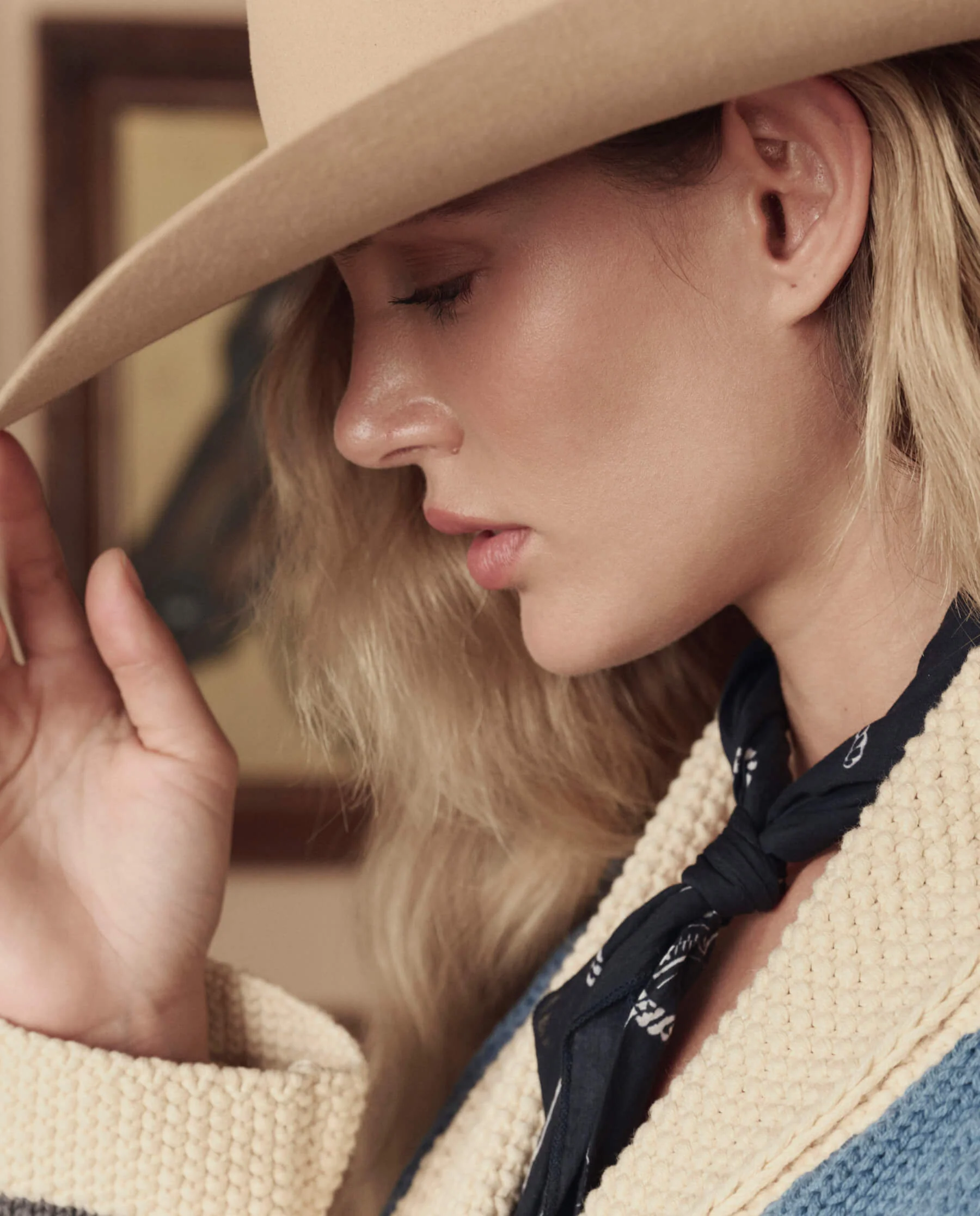 The Stetson Western Bandana. -- Navy - Image 4
